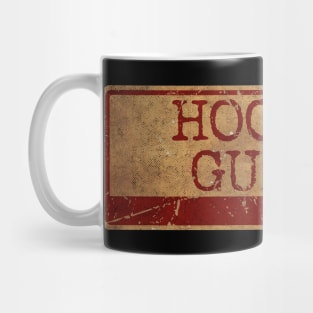 Aliska text red gold retro, HooDoo Gurus Mug